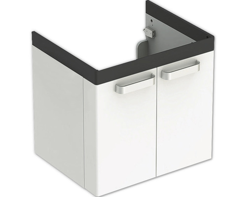 Waschbeckenunterschrank Geberit Renova Comfort 62x65x52,5 cm ohne Wachbecken weiß matt