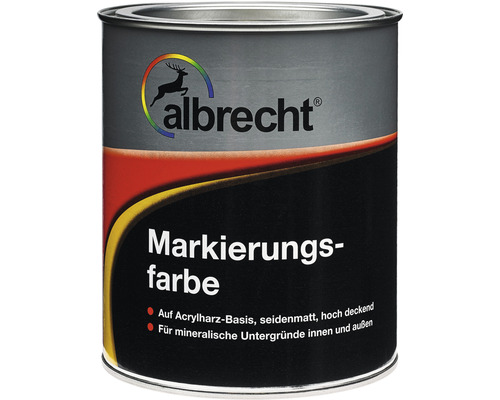albrecht Markierungsfarbe Parkplatzmarkierung weiss 750 ml Markierungsfarbe auf Acrylharzbasis von Albrecht
