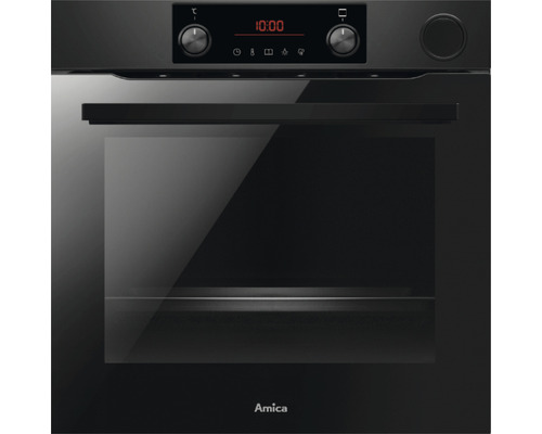 Einbaubackofen Amica EBSX 949 660 SM 56x60x56 cm schwarz mit Dampfgarer