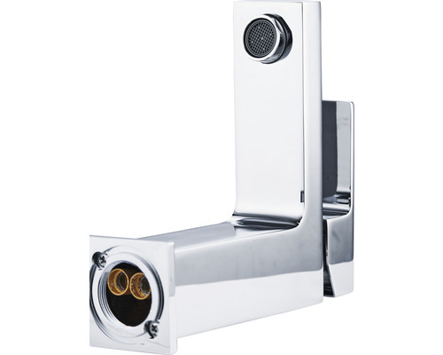 Verchromter Wasserhahn zur Wandmontage