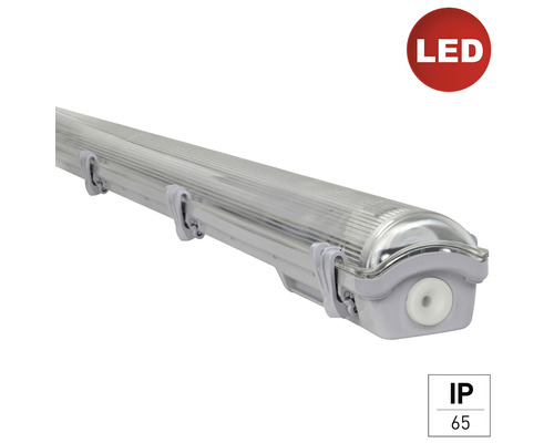 LED Feuchtraum Wannenleuchte e2 classic M 1x18 W IP65 grau