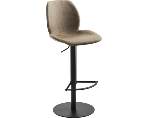 Barhocker mit gepolsterter Sitzfläche und Fußstütze