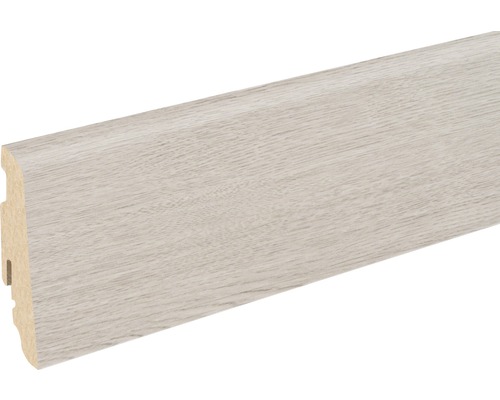 Sockelleiste FU060L MDF Bergeiche grau foliert 19x58x2400 mm Sockelleiste aus Holz