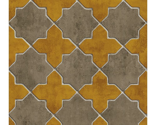 Muster aus Pflastersteinen im Stern- und Kreuzdesign