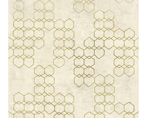 Tapete mit geometrischem Muster aus Sechsecken