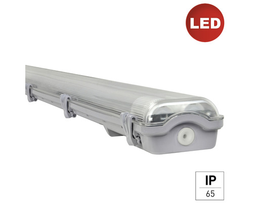 LED Feuchtraum Wannenleuchte e2 classic M 2x18 W IP65 grau