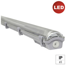 Feuchtraumleuchte mit LED Kennzeichnung und Schutzart IP65