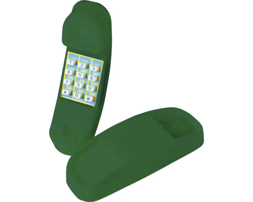 Festnetztelefon mit Tastenfeld und Basisstation