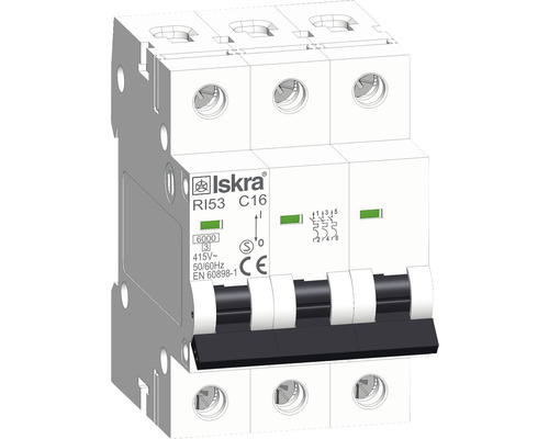 Leitungsschutzschalter Iskra® RI53 C16 16A 3-polig Iskra Leitungsschutzschalter RI53 C16
