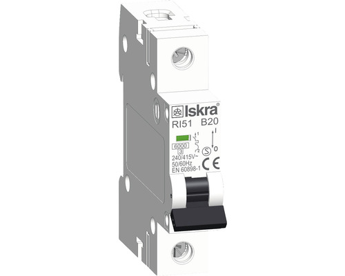 Leitungsschutzschalter Iskra® RI51 B20 20A 1-polig
