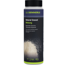Dennerle Natural Gravel Mekong, natürlicher Sand für Süßwasseraquarien, Körnung 0,1 bis 1,4 Millimeter, 500 Gramm