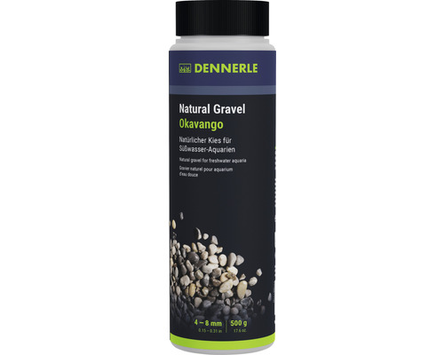 Aquarienkies Natural Gravel Okava Dennerle 4 -8 mm braun 0,500 Kilogramm Aquascaping Dennerle Natural Gravel Okavango, natürlicher Kies für Süßwasseraquarien in einer 500 Gramm Packung mit einer Größe von 4 bis 8 Millimeter