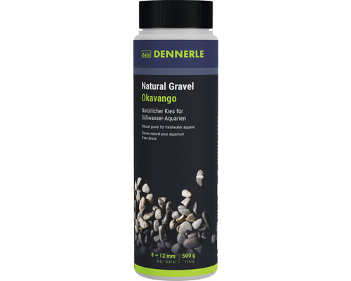 Aquarienkies Natural Gravel Okava Dennerle 8 - 12 mm braun 0,500 Kilogramm Aquascaping Dennerle Natural Gravel Okavango, natürlicher Kies für Süßwasseraquarien, 8 bis 12 mm, 500 g