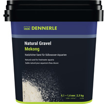 Dennerle Natural Gravel Mekong, natürlicher Sand für Süßwasseraquarien, 2,5 Kilogramm