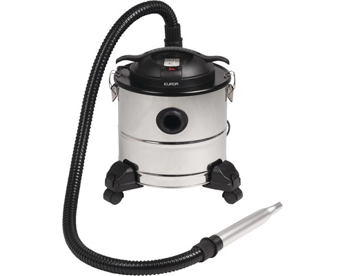 Nass-Trockensauger aus Edelstahl mit Schlauch und Düse