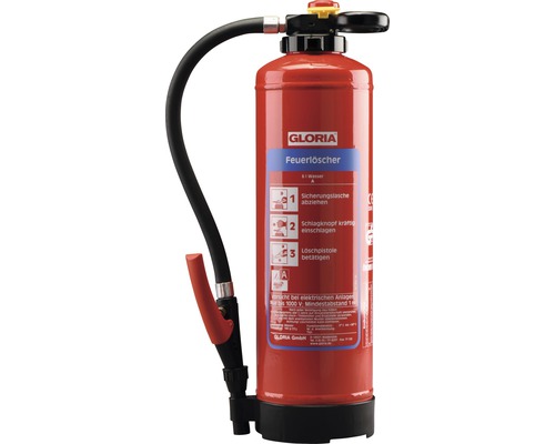 Feuerlöscher Gloria WH 6 Pro Wasser Brandklasse 34A 6 l-0