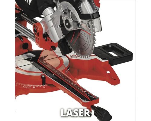 Kapp- und Gehrungssäge mit Laser