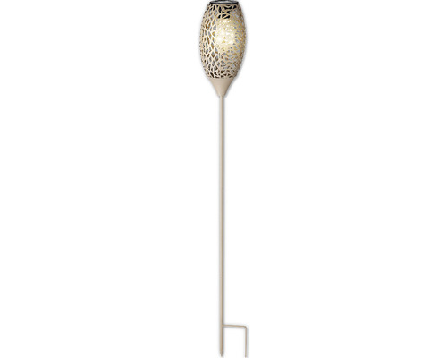 Peaktop Solar-Gartenstecker – 2er Set Bunte Glaslaternen (Schmetterling/Marienkäfer) – Beleuchtet Wege & Beete