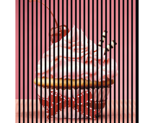 Akustikpaneel digital bedruckt Cupcake 1 19x1133x1195 mm Set = 2 Einzelpaneele