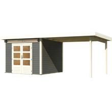 Gartenhaus mit Überdachung aus Holz