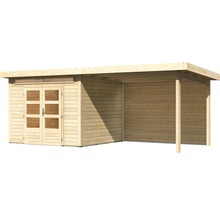 Holzgartenhaus mit Doppeltür und Vordach