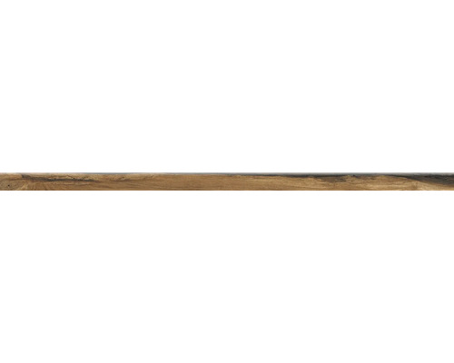 Feinsteinzeug Sockelfliese Sherwood/Blade natur fonce 6x150 cm Holzdekordekorplatte mit Holzmaserung