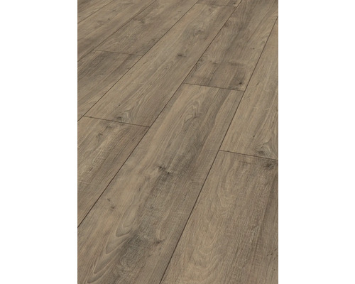 Nahaufnahme von Laminatboden mit Holzoptik