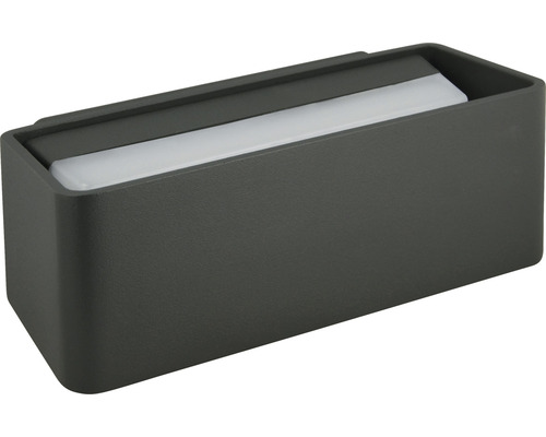 LED Wandleuchte e2 Loggia II 7 W 1-flammig IP 65 anthrazit Graue Außenwandleuchte