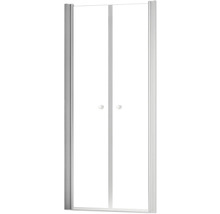 Pendeltüre für Nische Schulte ExpressPlus Garant 2.0 800x2000 mm Echtglas Klar hell aluminium