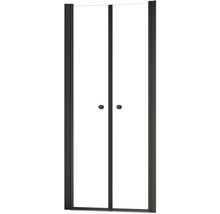 Pendeltüre für Nische Schulte ExpressPlus Garant 2.0 1000x2000 mm Echtglas Klar hell schwarz