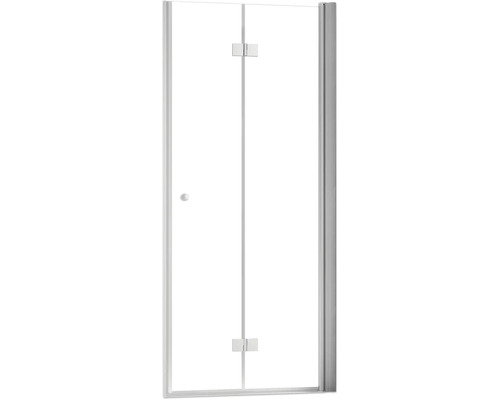Duschtür mit klarem Glas und Beschlägen