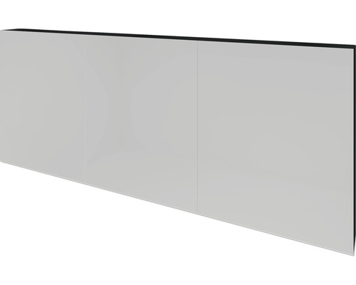 Spiegelschrank Sanox 3-türig 160x13x65 cm schwarz matt