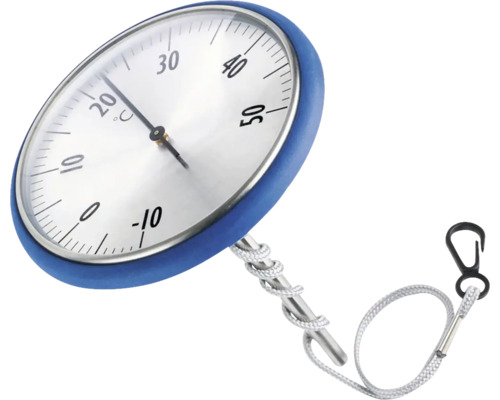 Schwimmbadthermometer mit Skala und Befestigungskordel