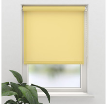 Gelbes Rollo am Fenster zur Lichtregulierung