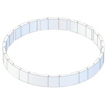Ring aus einzelnen Elementen für den Gartenbau