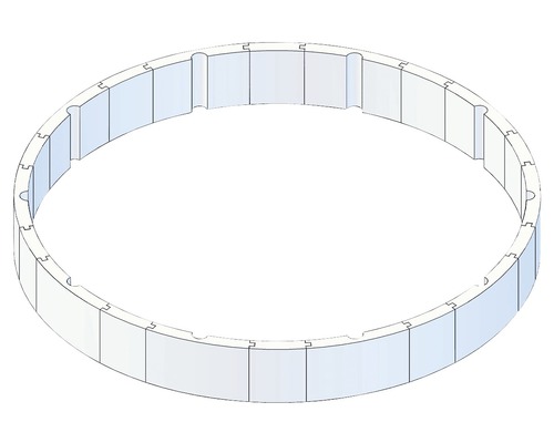 Protector Schalsteine-Set H 60 cm Ø 4,6 m