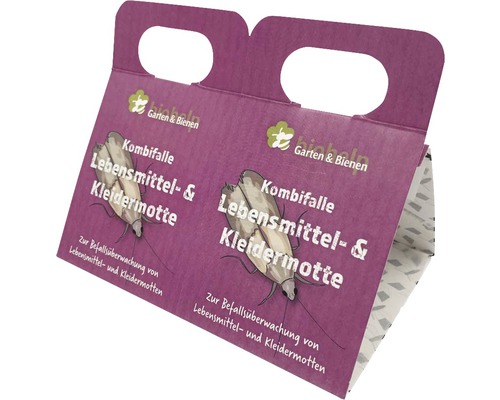 Kombifalle für Lebensmittelmotten und Kleidermotten