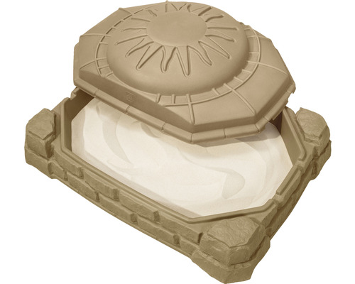 Sandkasten aus Kunststoff mit Deckel