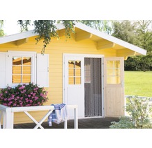 Gartenhaus mit Fenster, Tür und Insektenschutz