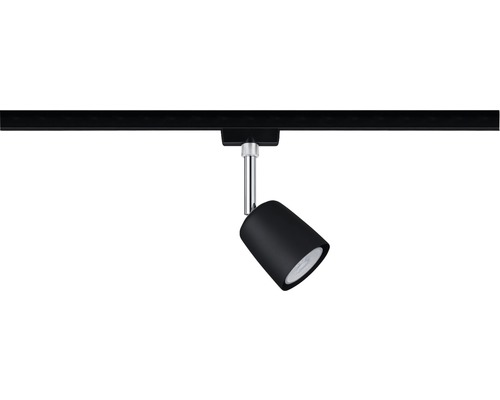 Schienensystemstrahler mit Leuchtmittel an Schiene