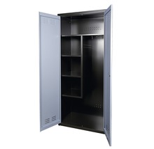 Metall Kleiderspind Küpper 2-türig Hammerschlag-Silber 1800 mm