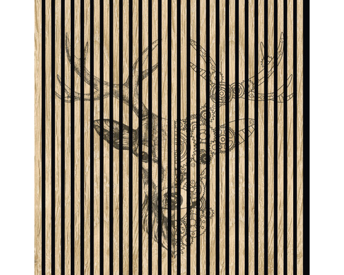 Akustikpaneel digital bedruckt Deer 1 1195 x 1133 x 19 mm Set = 2 Einzelpaneele Akustikpaneel digital bedruckt Deer 1 1195 x 1133 x 19 mm Set = 2 Einzelpaneele