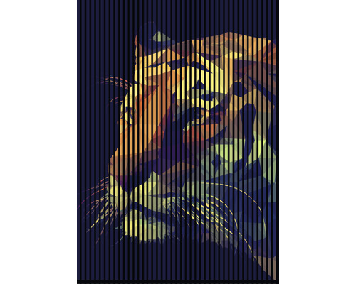Akustikpaneel digital bedruckt Tiger 1 19x1693x2400 mm Set = 3 Einzelpaneele Akustikpaneel digital bedruckt Tiger 1 19x1693x2400 mm Set = 3 Einzelpaneele