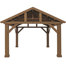 Holzpavillon mit Satteldach