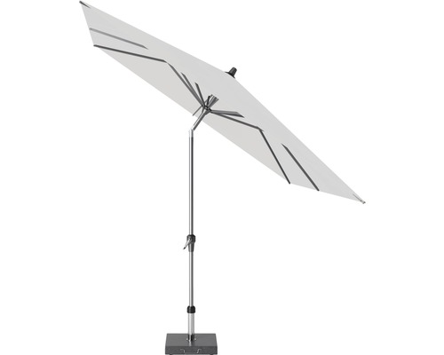 Sonnenschirm Marktschirm Siena Garden Avio mit Kurbelfunktion 250x250 cm Polyester grau