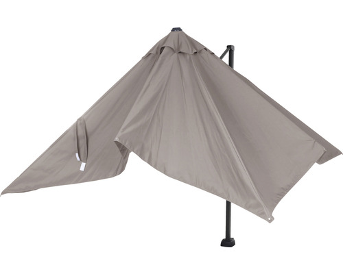 Strandschirm mit seitlichem Mast