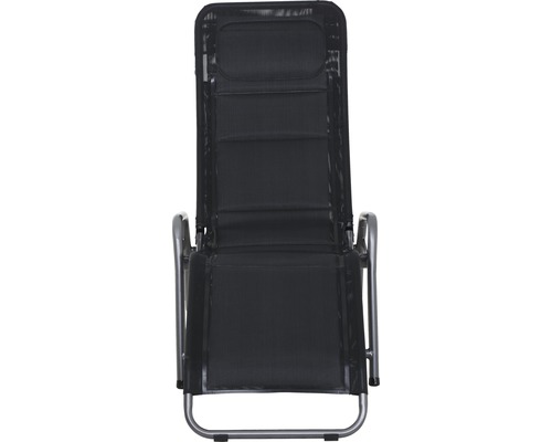 Gartenliege mit verstellbarer Rückenlehne und Textilbespannung