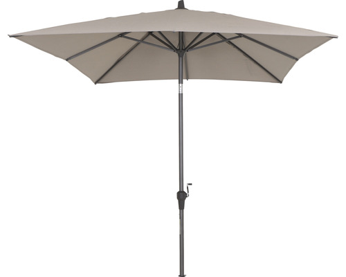 Rechteckiger Sonnenschirm mit Kurbelmechanismus