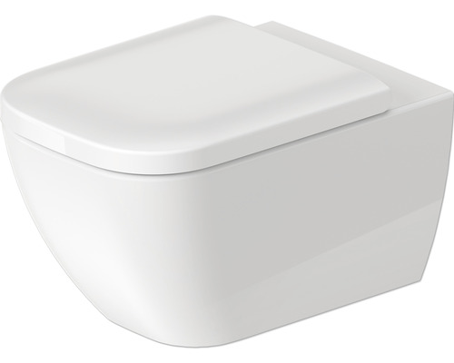 Wand-Tiefspül-WC aus Sanitärkeramik mit WC-Sitz