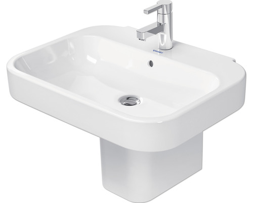 Keramikwaschtisch mit Armatur und Siphon